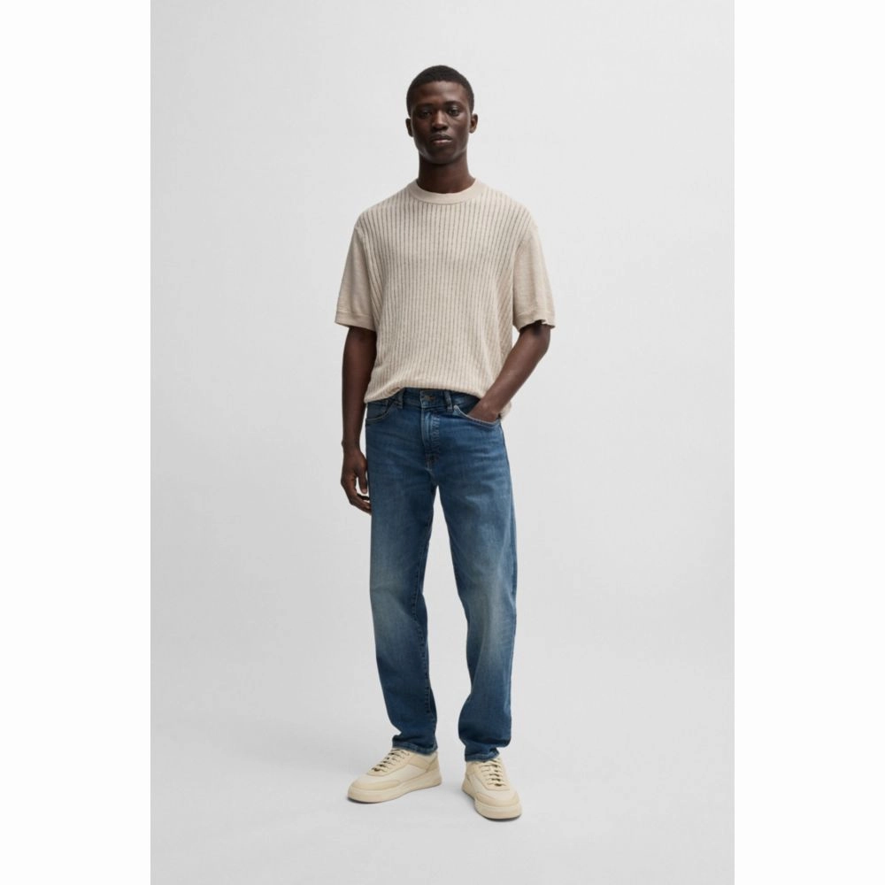 Maine regular-fit jeans in blue super-stretch denim