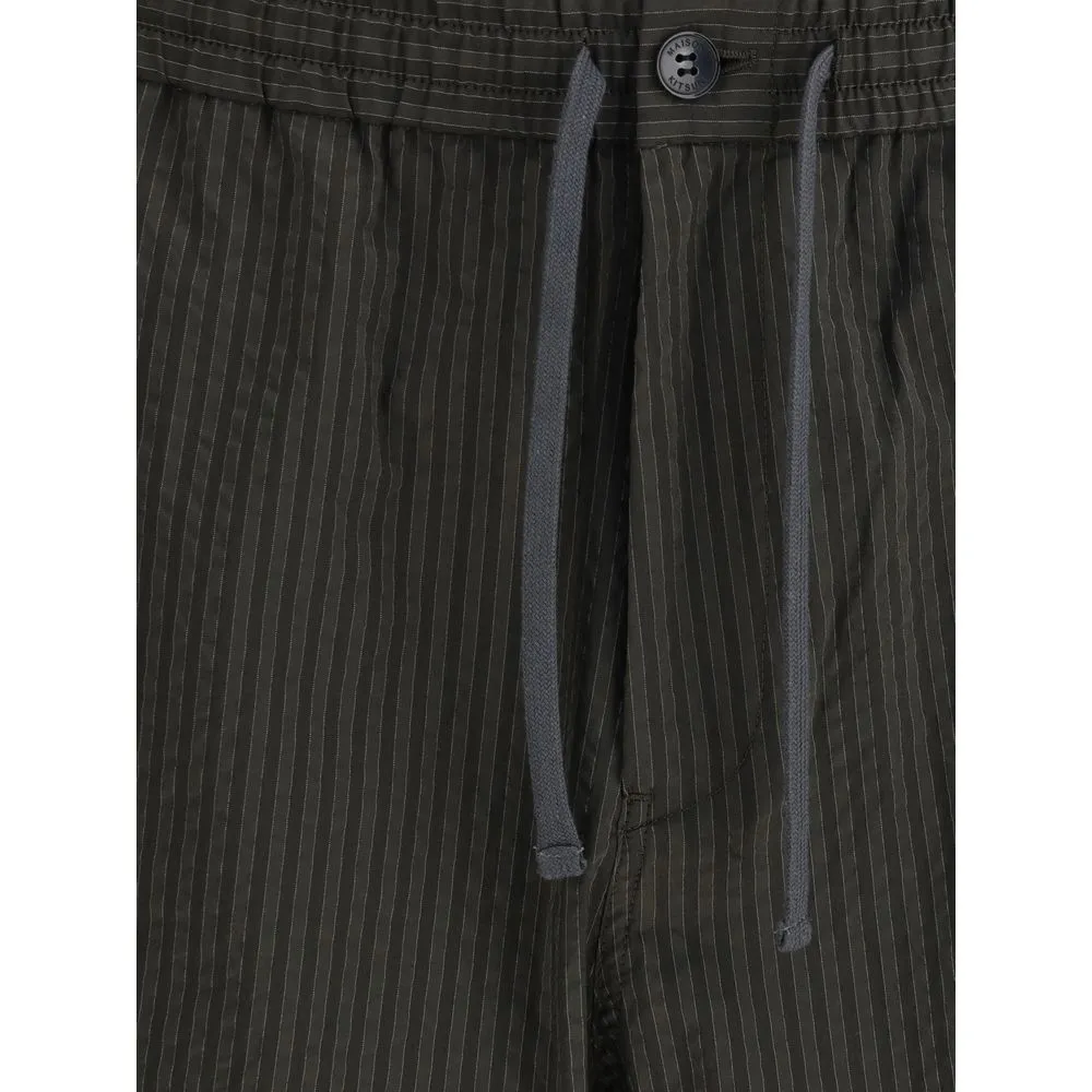 Maison Kitsun Striped Men's Shorts