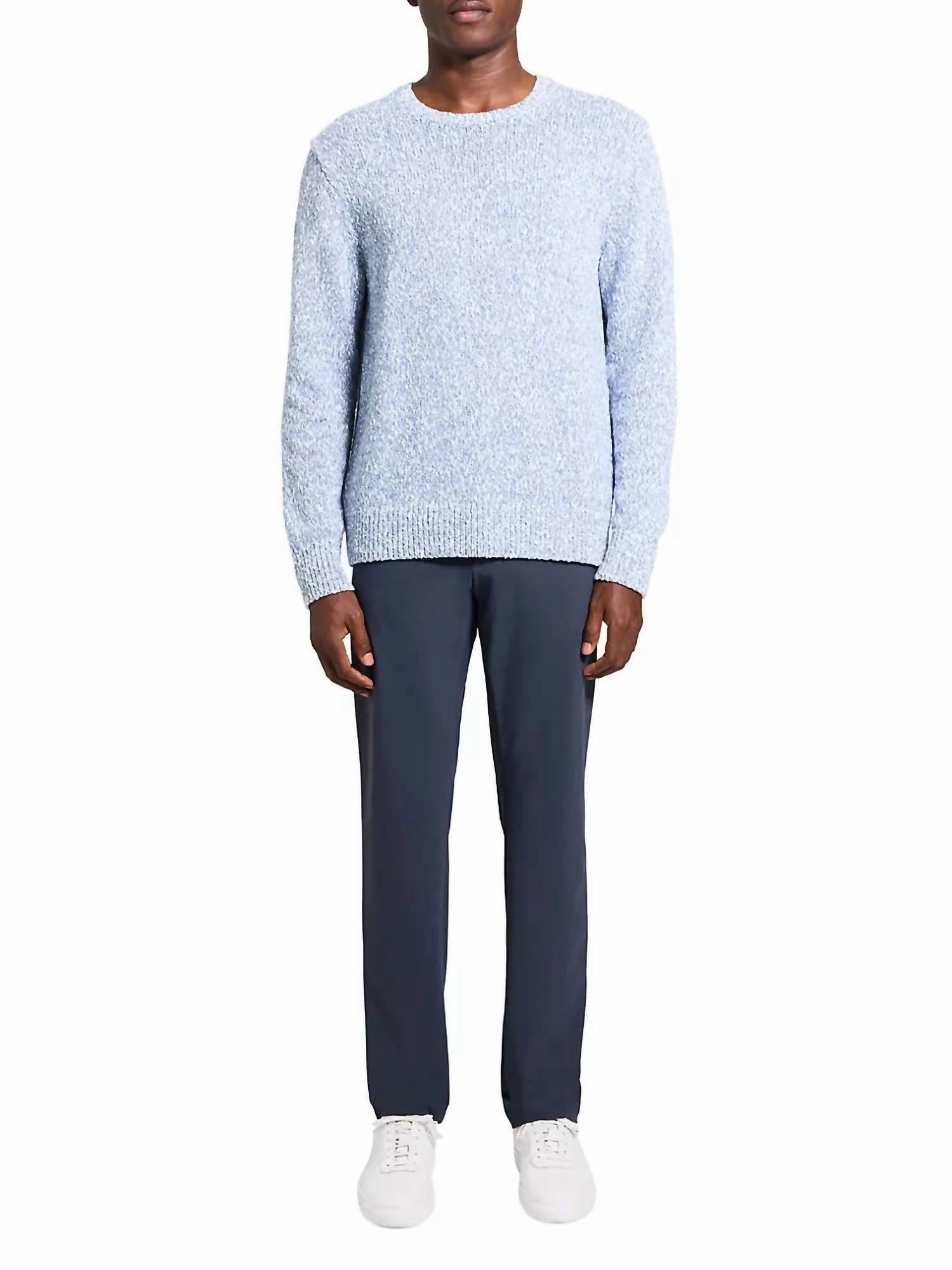 Mauno Crewneck Sweater In Heathered Cotton Ice