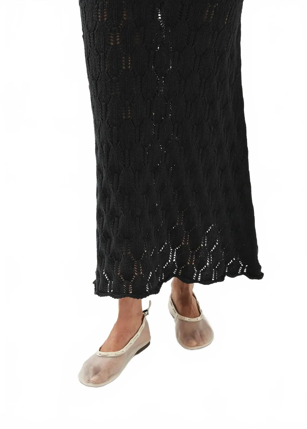 Mauver Tricot Skirt In Black