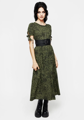Meadowflowers Floral Print Button Up Tiered Midaxi Dress Dresses Womens - wedding guest outfits