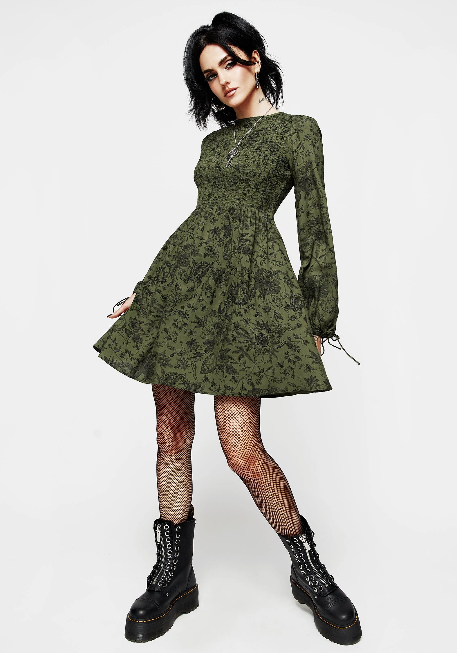 Meadowflowers Floral Print Mini Dress
