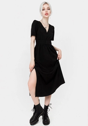 Medea Jacquard V-Neck Midaxi Dress Dresses Womens - beach dresses cheap