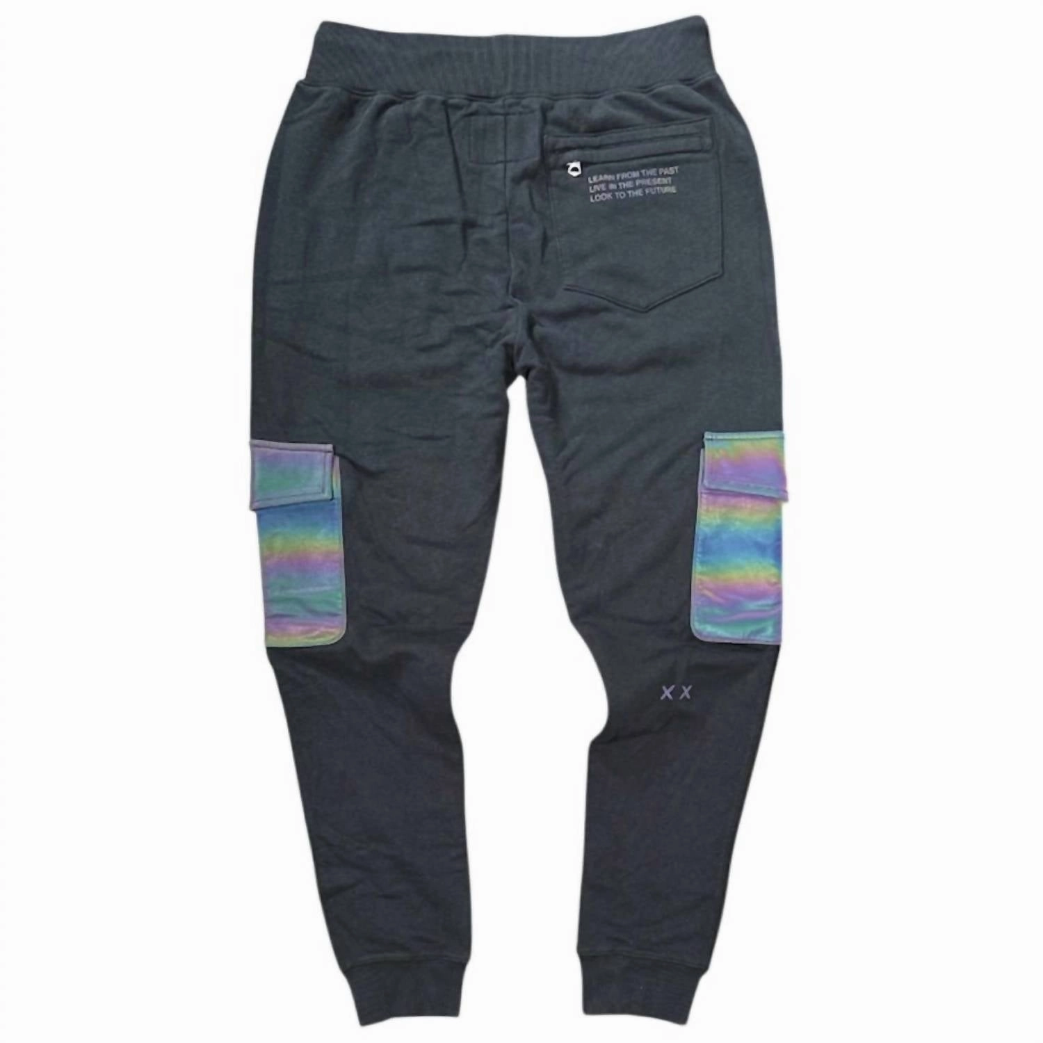 Men's Cargo Sweatpants In Black