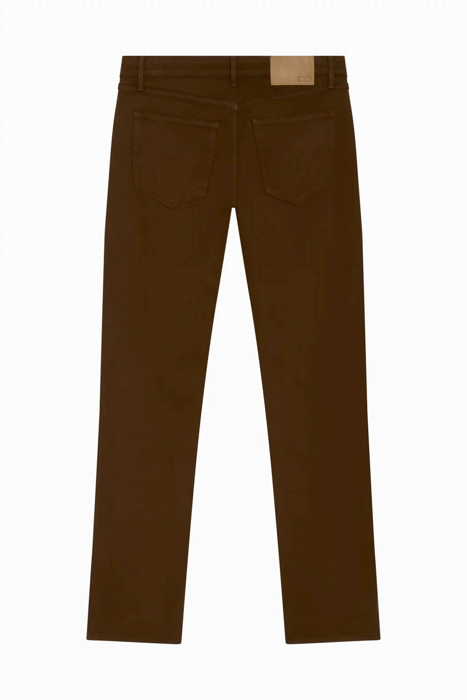 Men's Chino Pants In Dark Brown