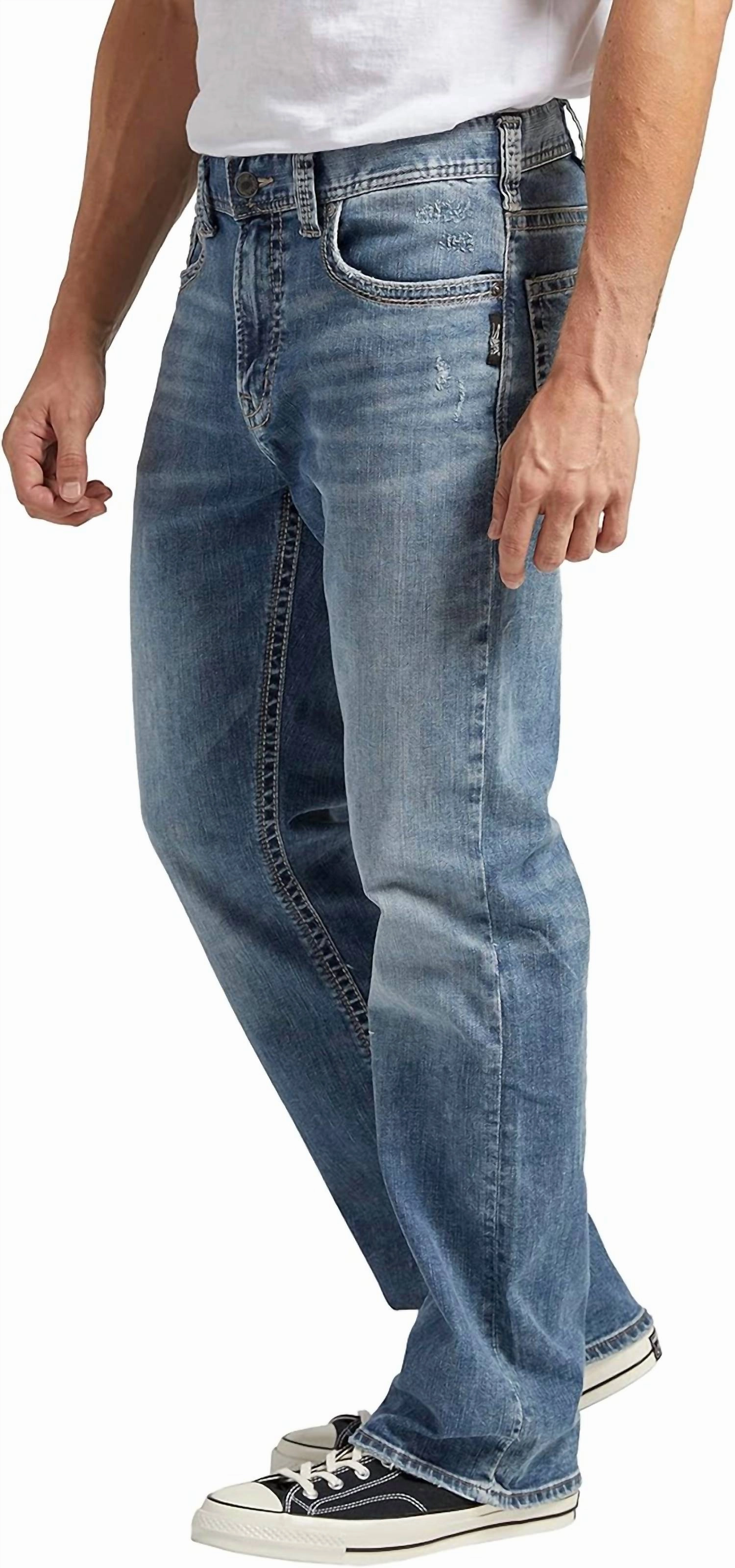 Men's Craig Easy Fit Bootcut Jeans In Light Marble Indigo
