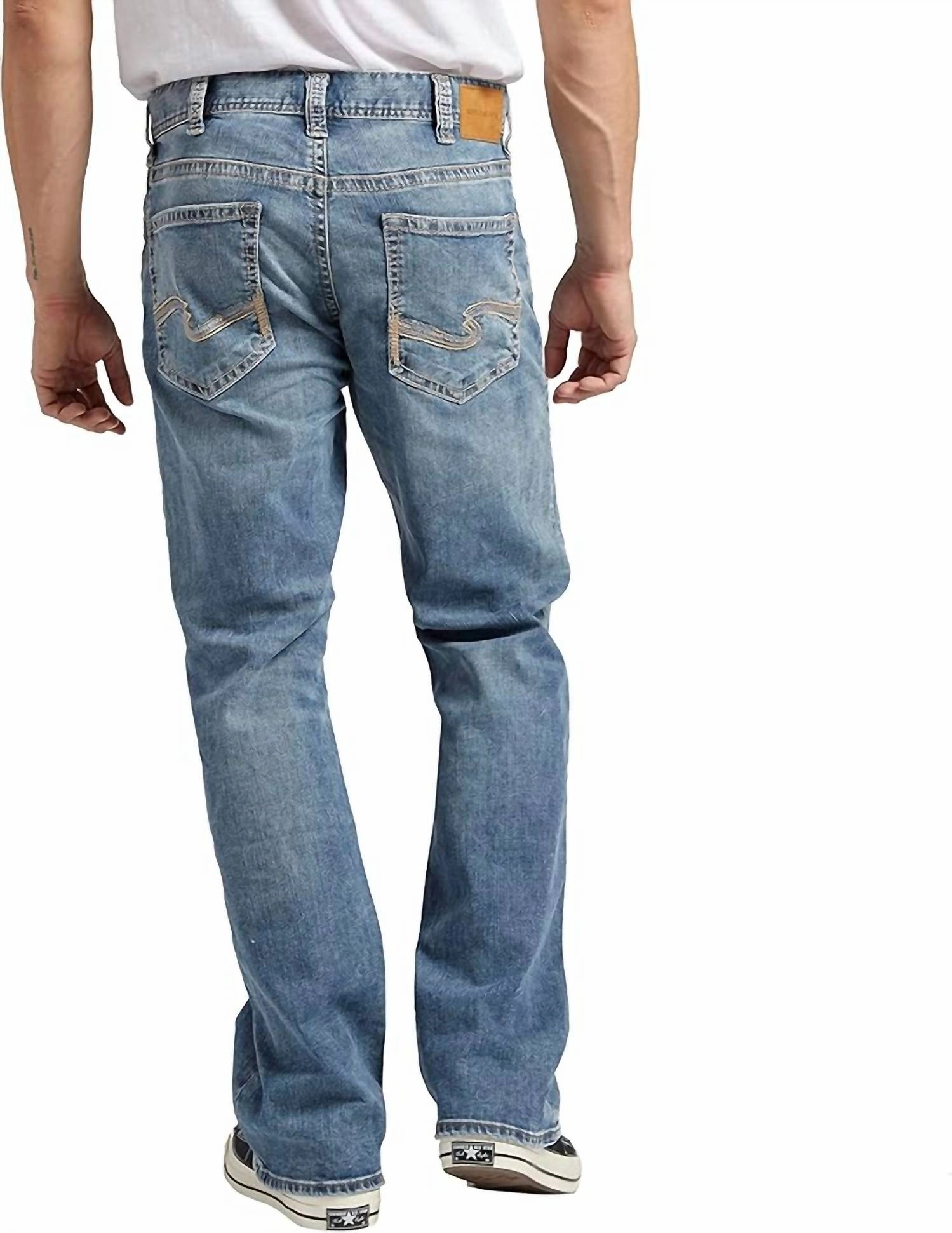 Men's Craig Easy Fit Bootcut Jeans In Light Marble Indigo