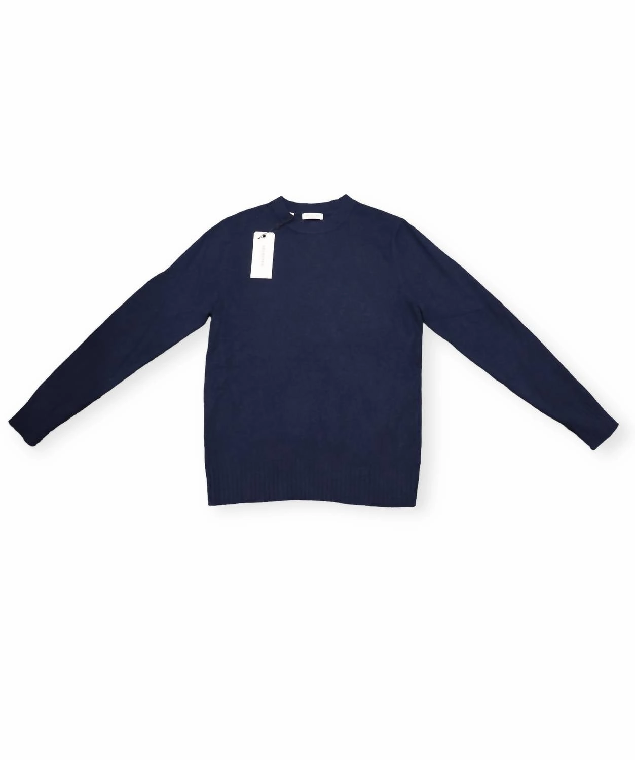 Men's Crewneck Sweater Peacoat In Navy chunky knit discount
