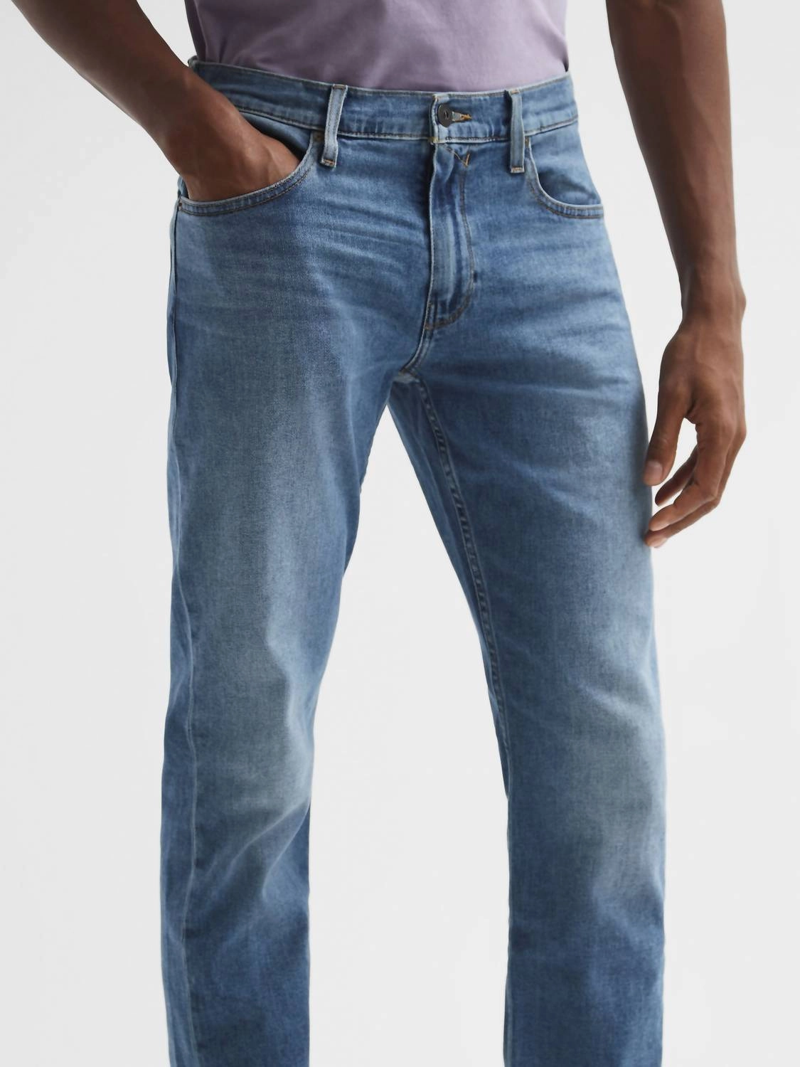 Men's Federal Slim Fit Straight Leg Jeans In Garfield