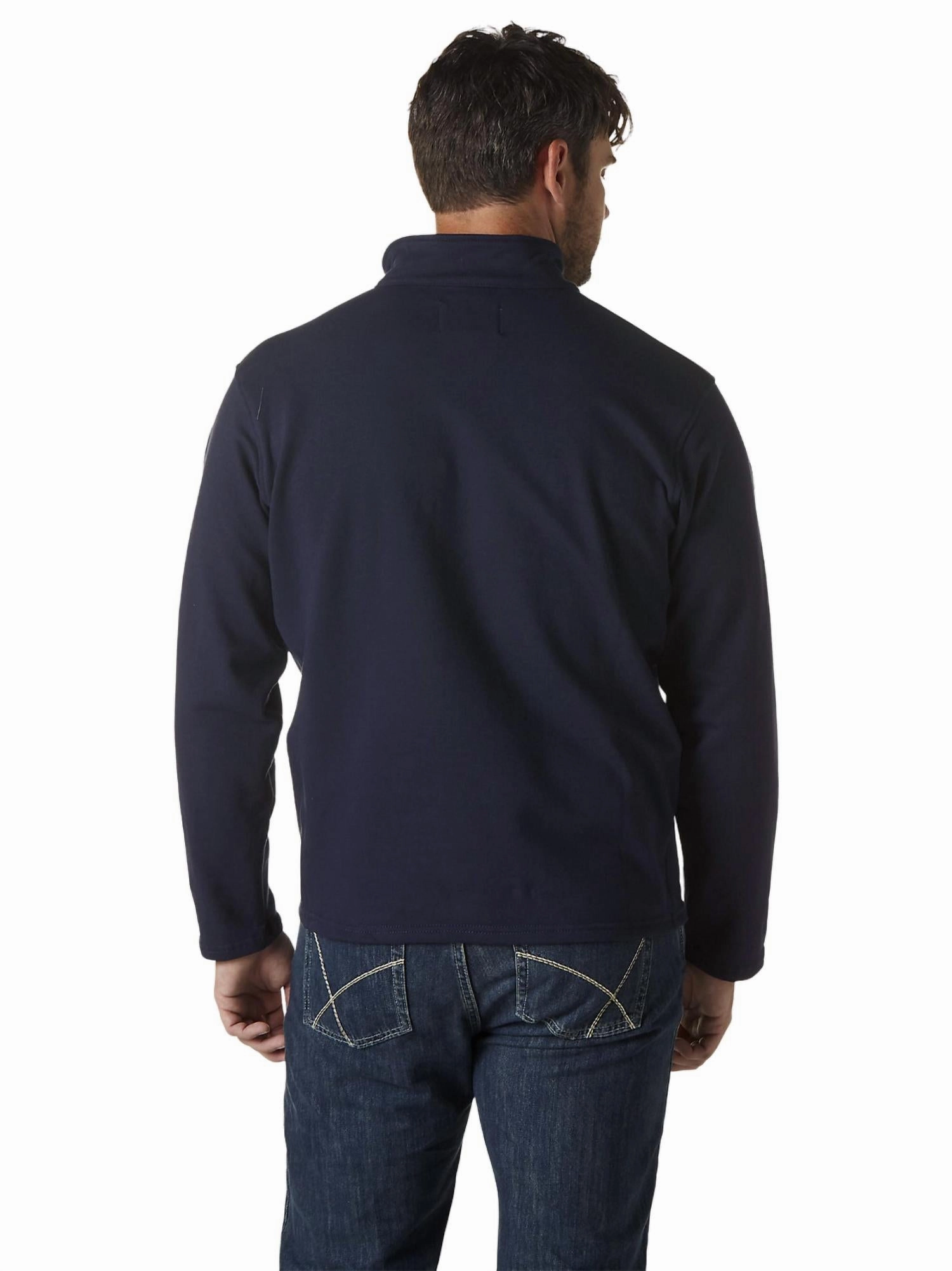 Men's Flame Resistant Quarter Zip Pullover - Plus In Navy