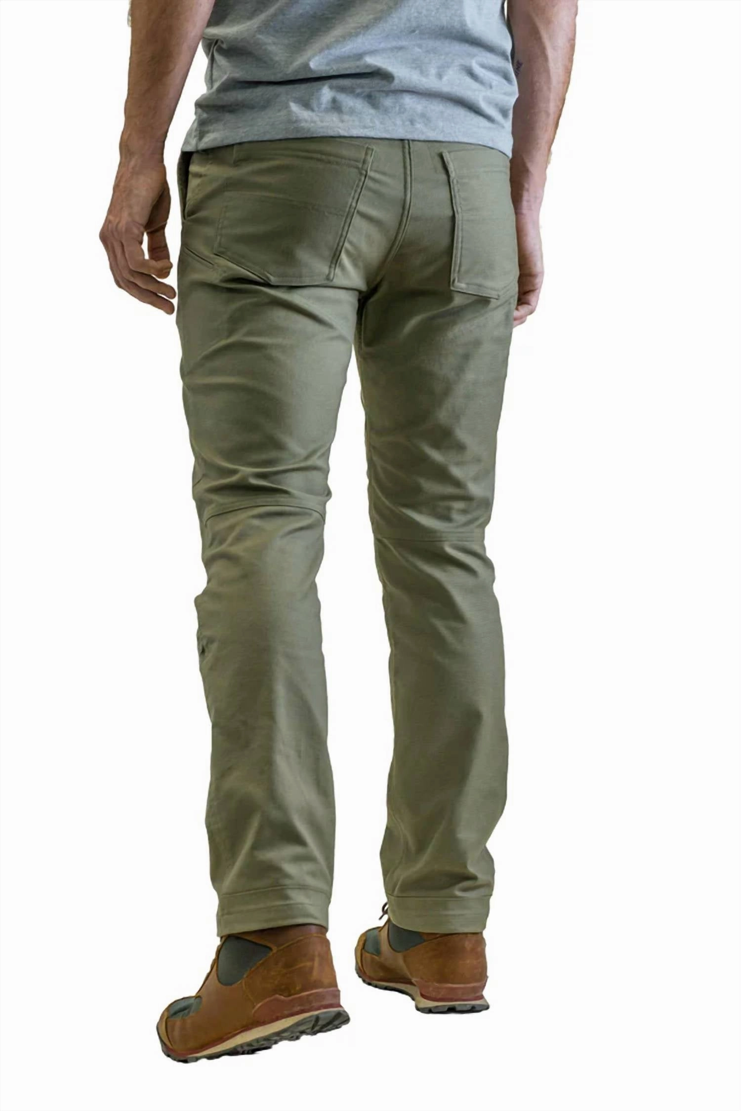 Men's Flex Canvas Pants - 30" Inseam In Olive