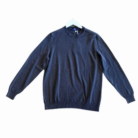 Men's Frosted Crewneck Sweater In Grey cashmere sweaters sale