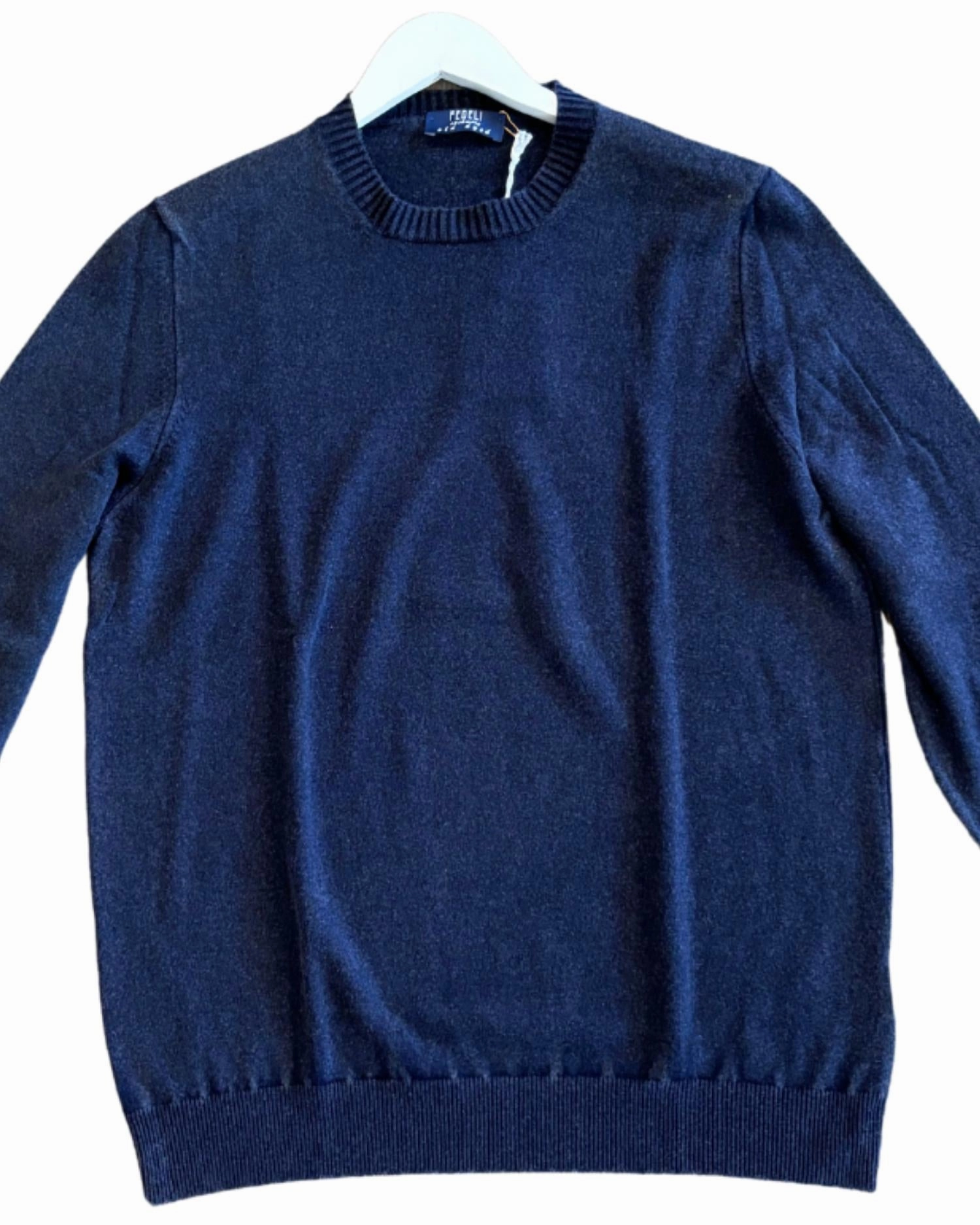 Men's Frosted Crewneck Sweater In Navy