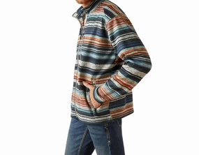 Men's Full Zip Jacket In Grey/multi knit sweaters cheap