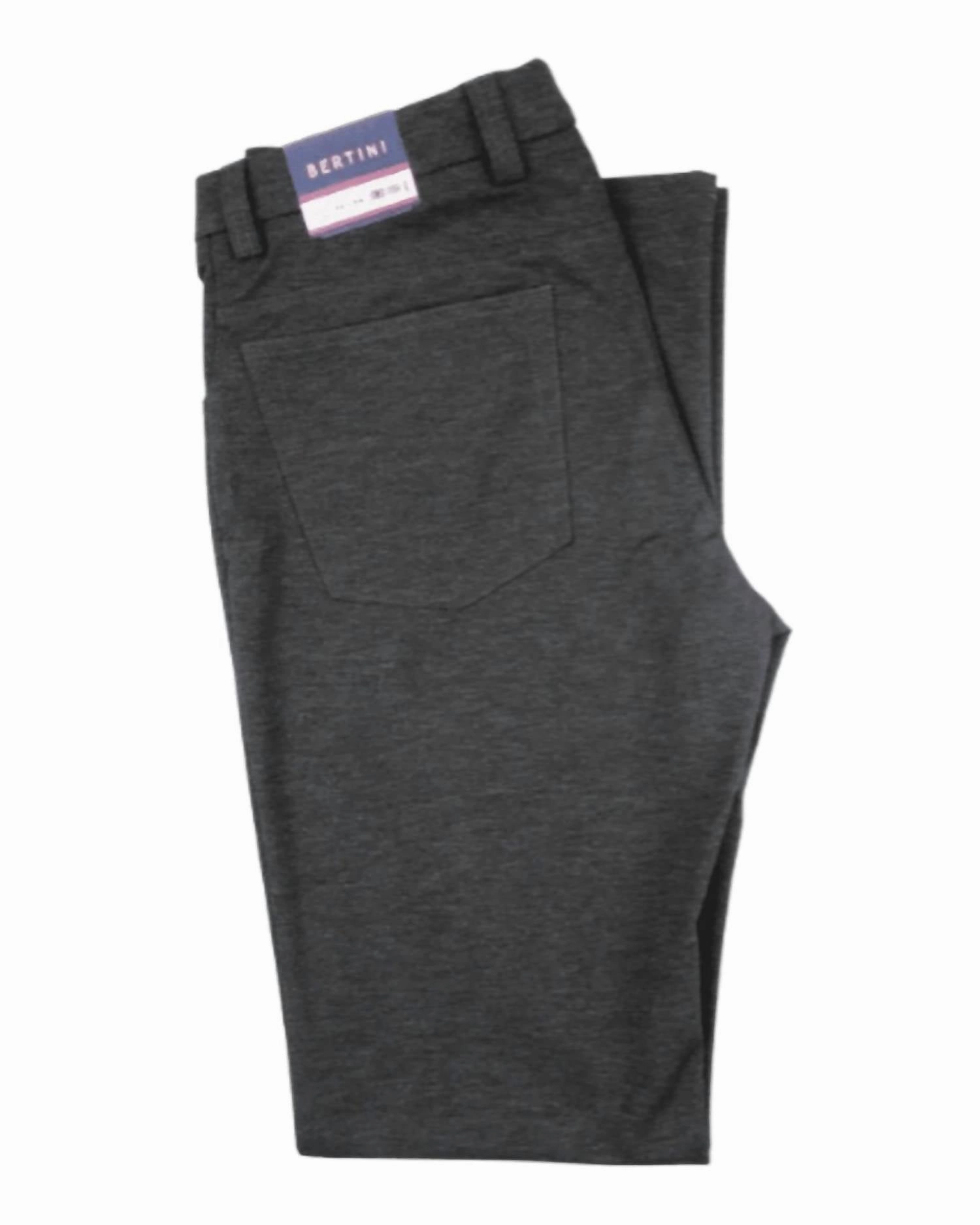 Men's Kurt Vertical Knit 5-Pocket Pants In Charcoal