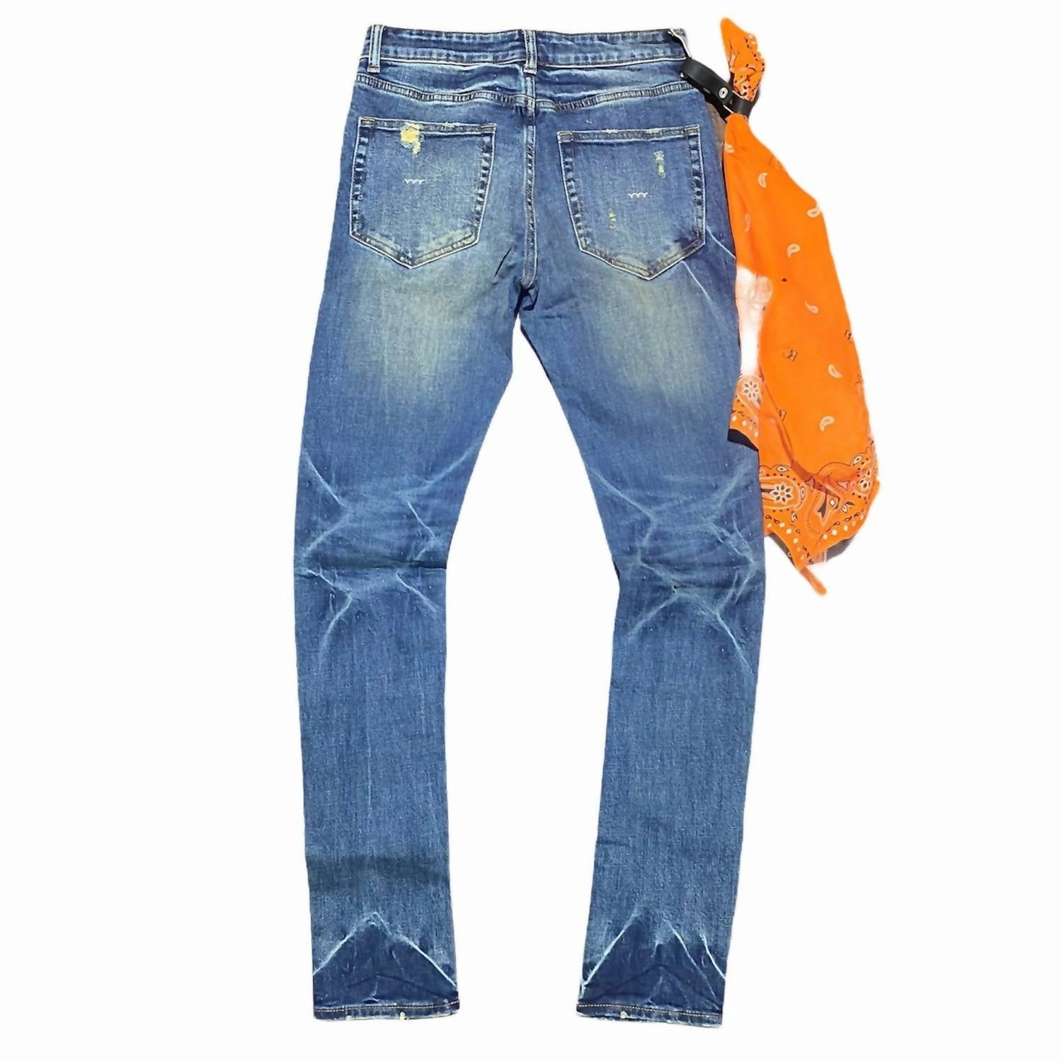 Men's Mcqueen 5-Pocket Slim Fit Jean In Oil Brushed Indigo