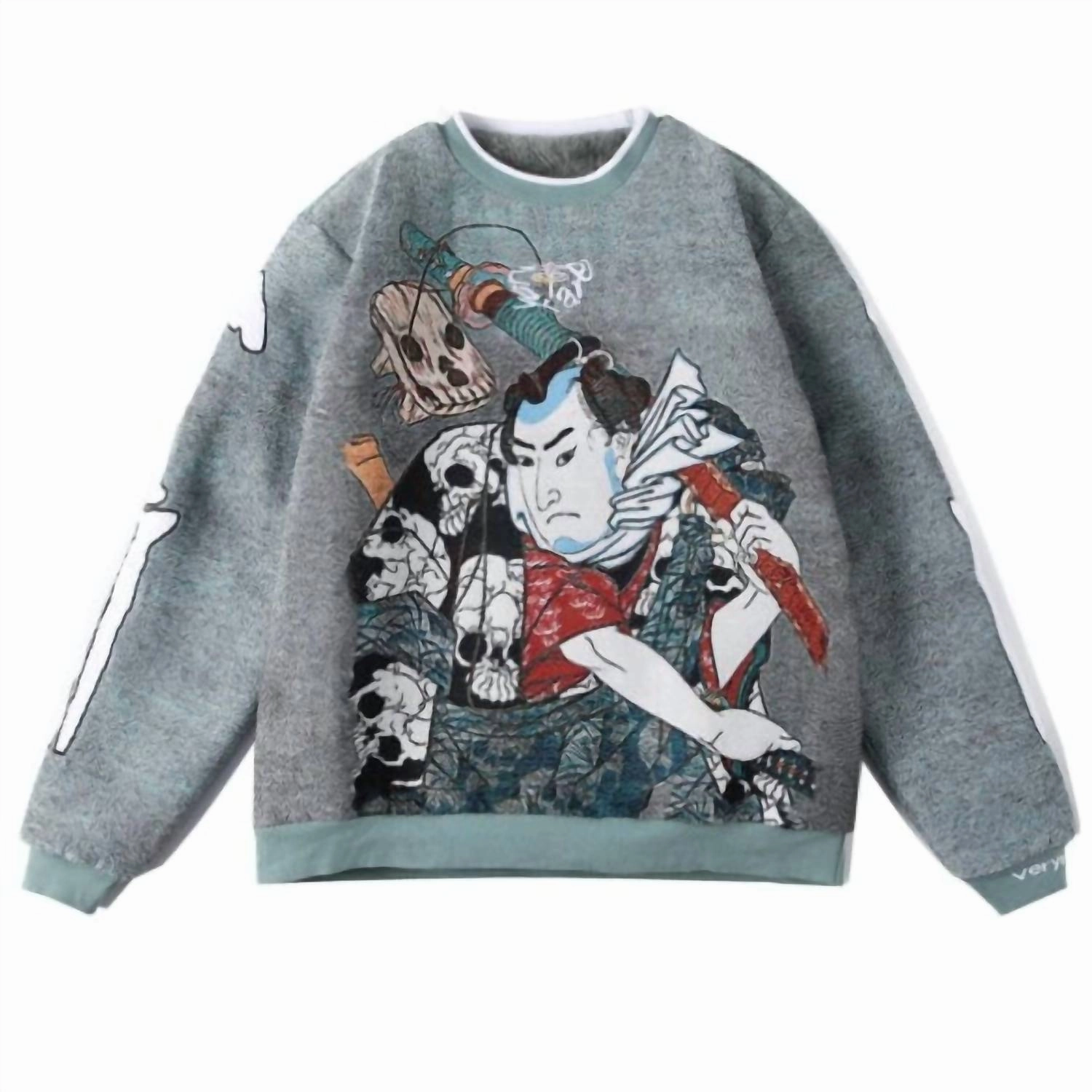 Men's Nozarashi Crewneck Sweater In Grey