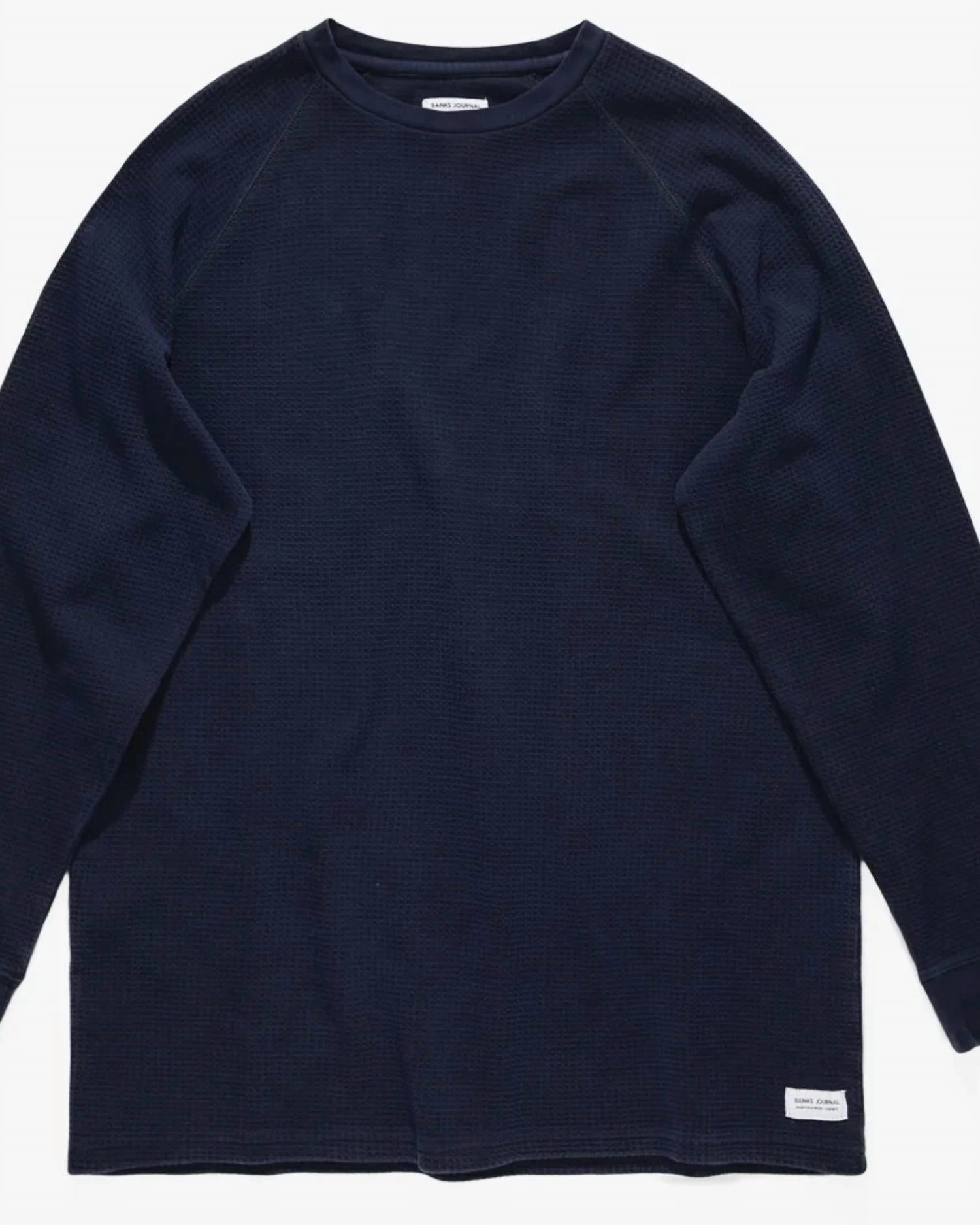 Men's Preston Transseasonal Sweater In Dirty Denim