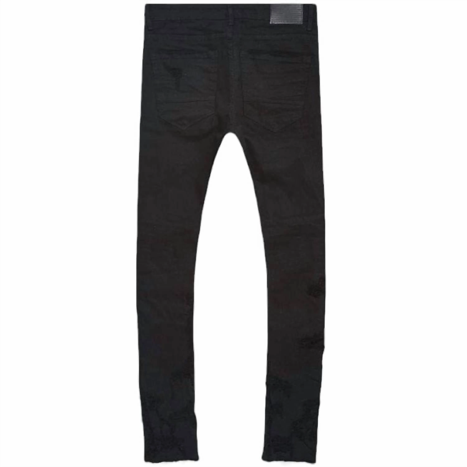 Men's Ross Napoli Denim Jeans In Jet Black