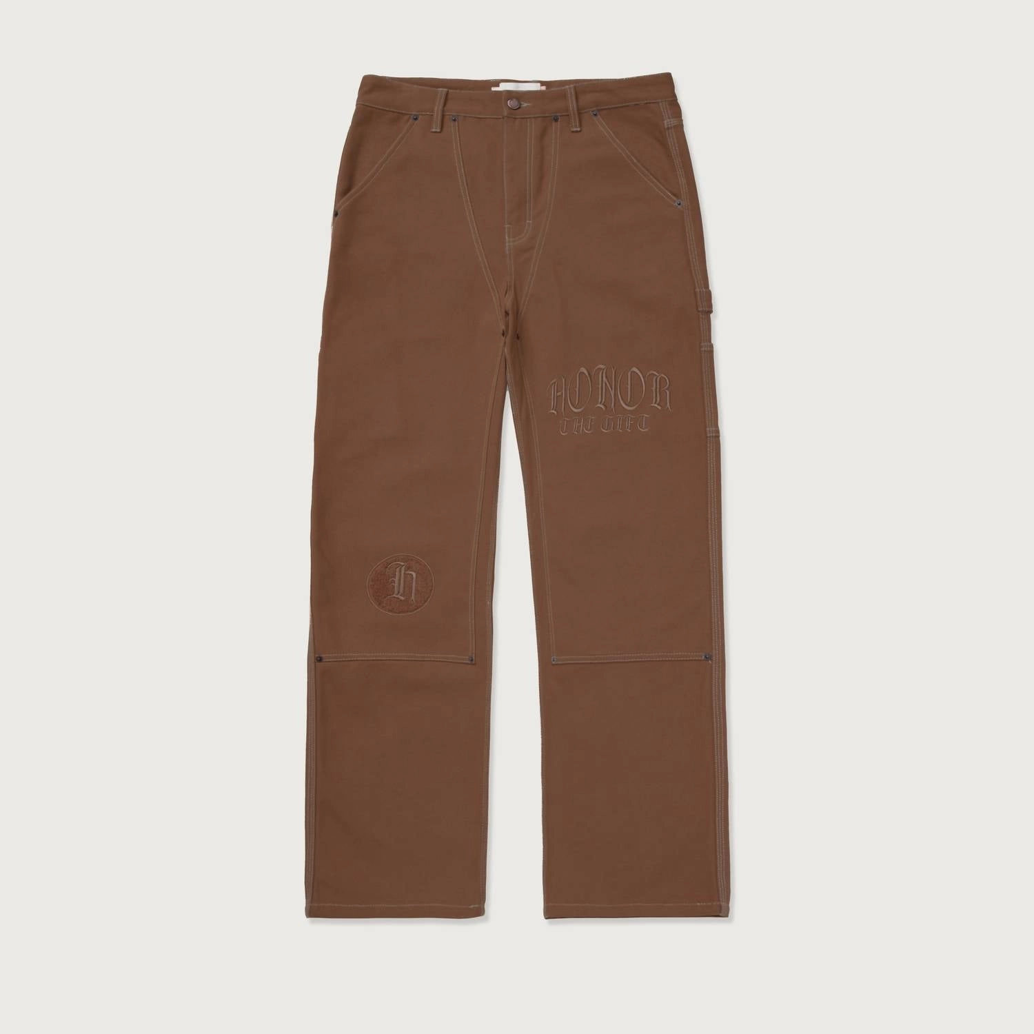 Men's Script Carpenter Pant In Brown
