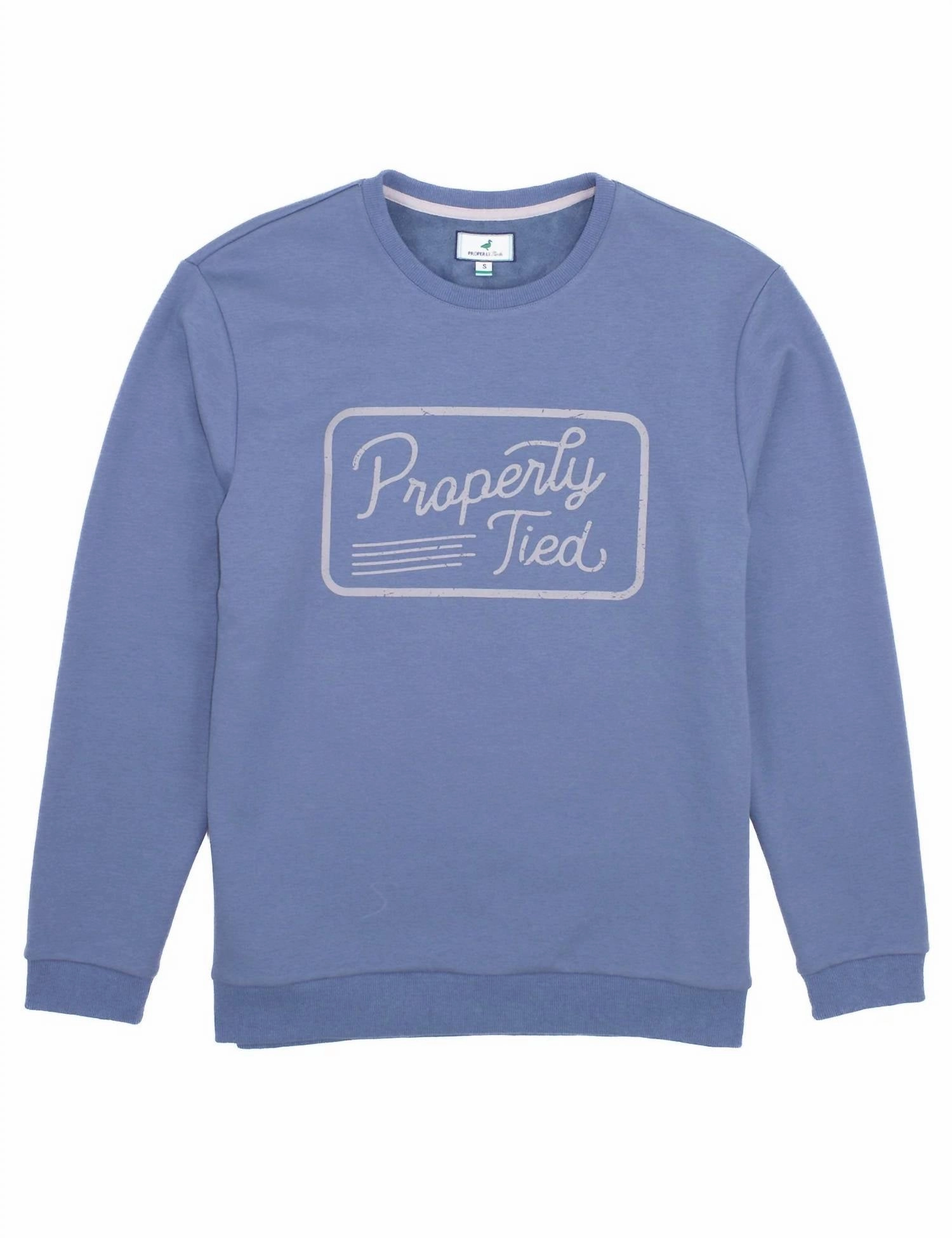 Men's Stride Crew In Space Blue chunky knit discount