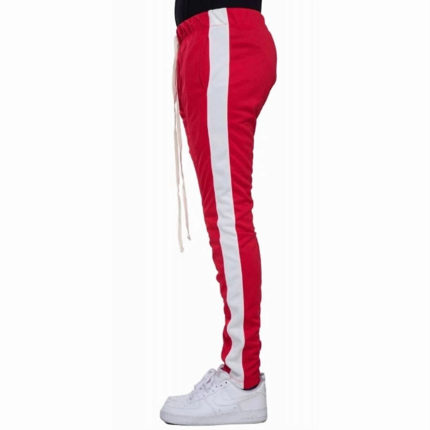 Men's Track Pant In Red/white
