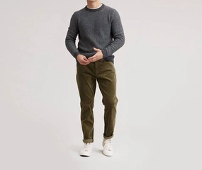 Men's Zermatt Herringbone Crew Neck Sweater In Grey chunky knit discount