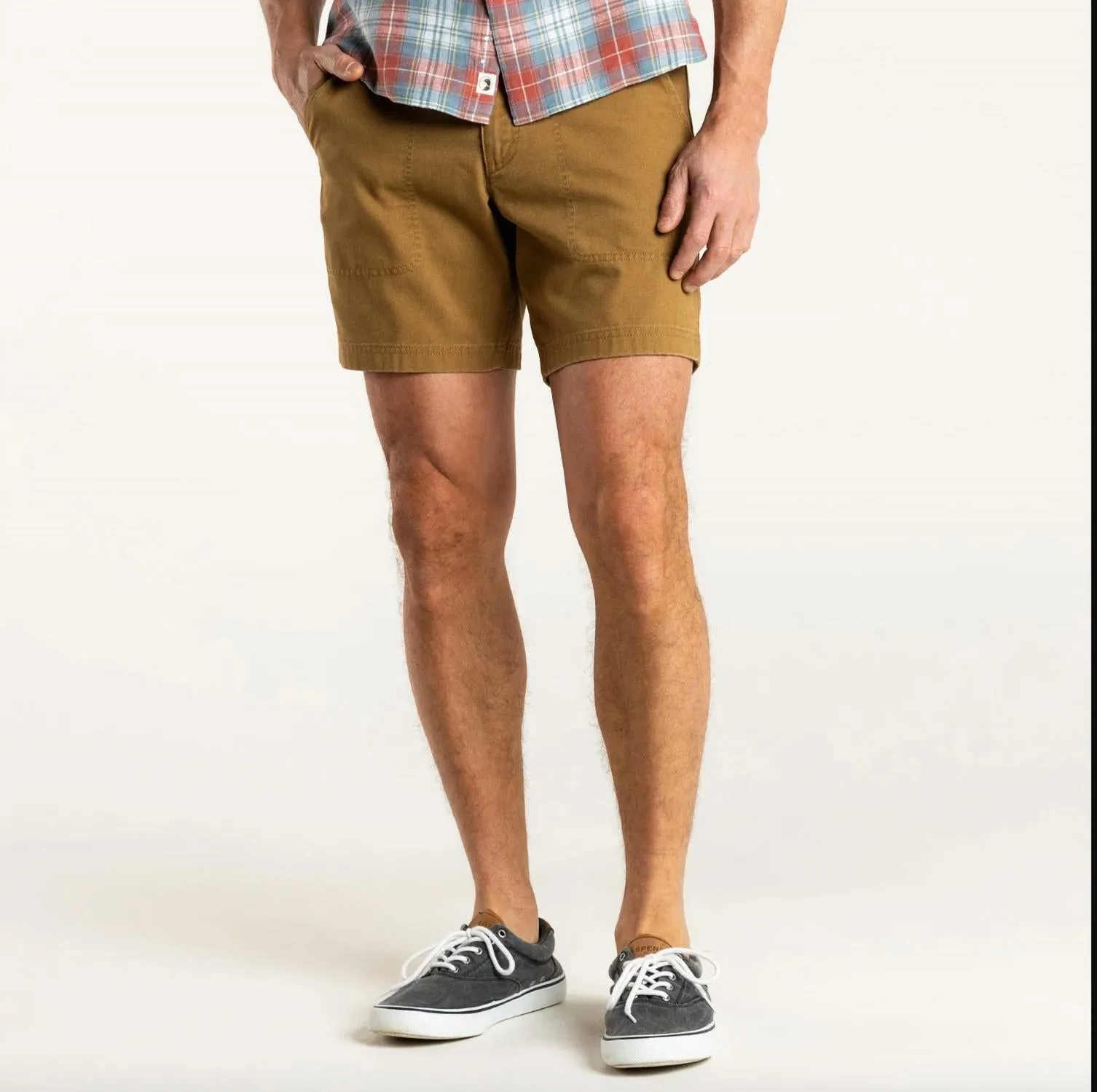 Men's Field Canvas Camp Short In Dull Gold