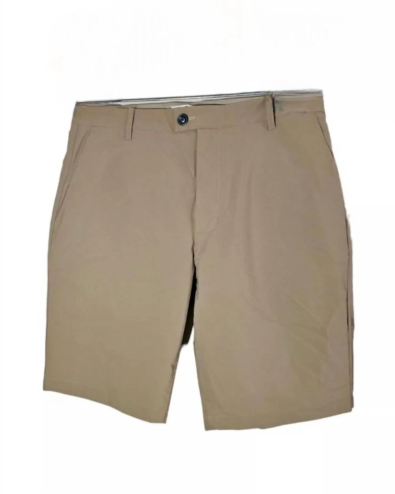 Men's Flat Front Shorts In Khaki