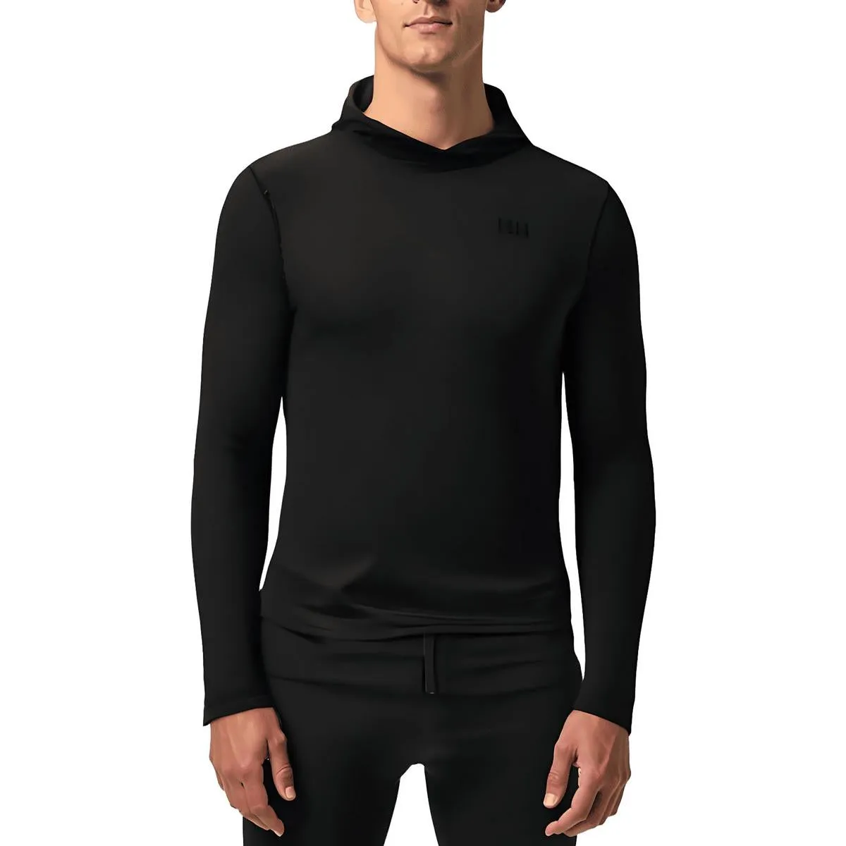 Mens Hooded Polyester Pullover Top