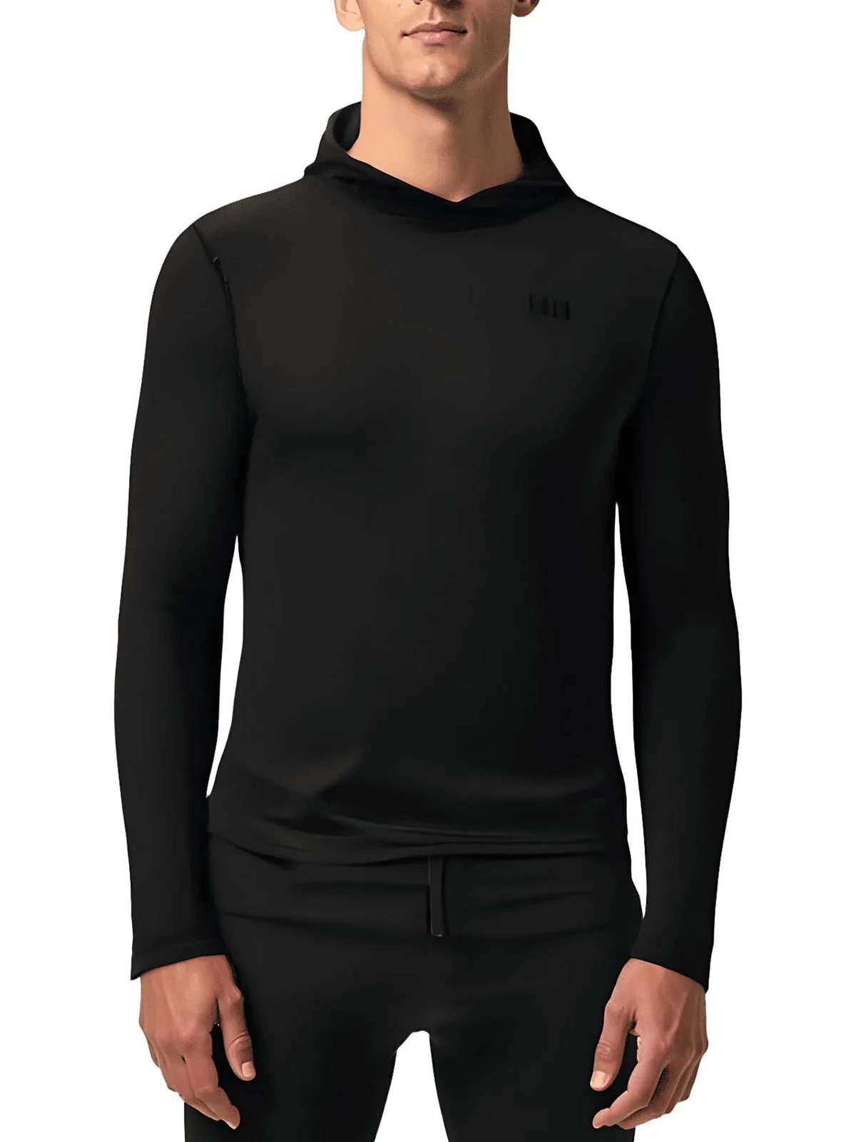 Mens Hooded Polyester Pullover Top