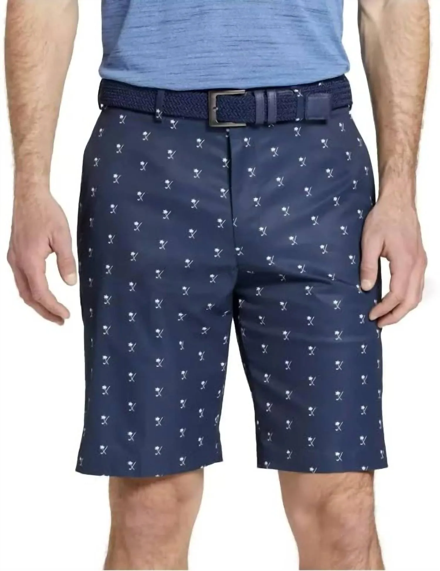 Men's Performance 10" Golf Shorts In Palm Club Navy