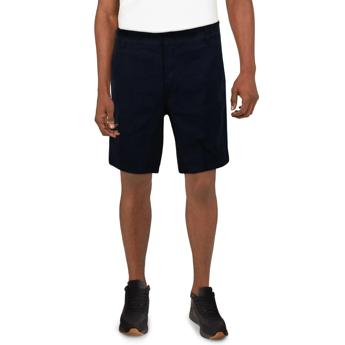 Mens Solid Linen Chino Shorts