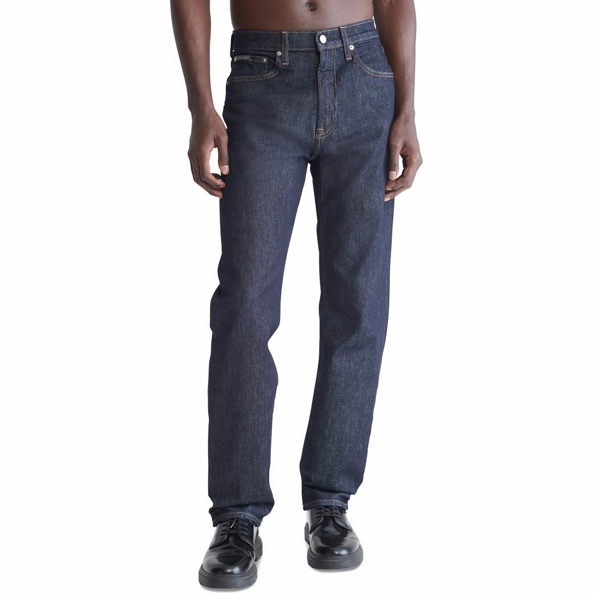 Mens Denim Straight Leg Jeans