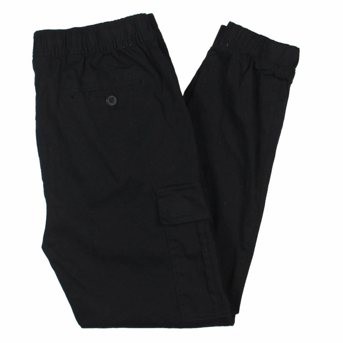 Mens Drawstring Cargo Pockets Jogger Pants
