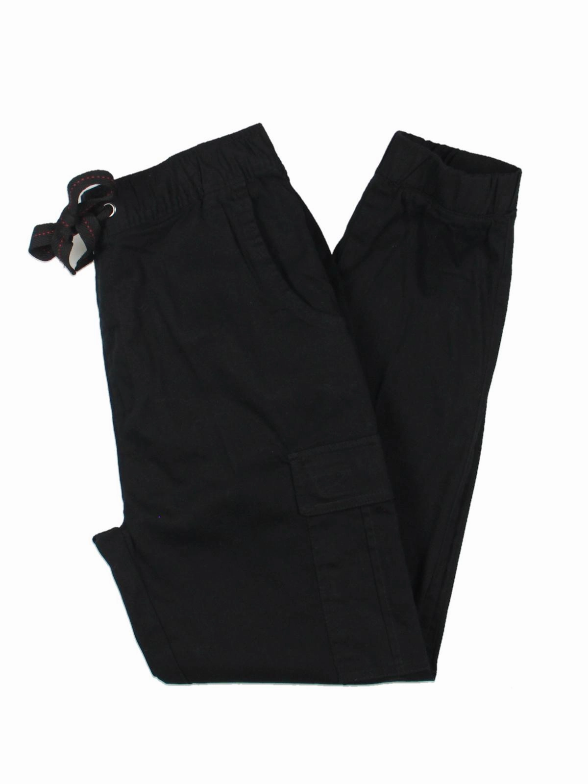 Mens Drawstring Cargo Pockets Jogger Pants