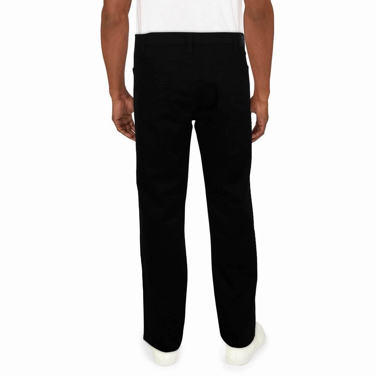 Mens Solid Denim Straight Leg Jeans