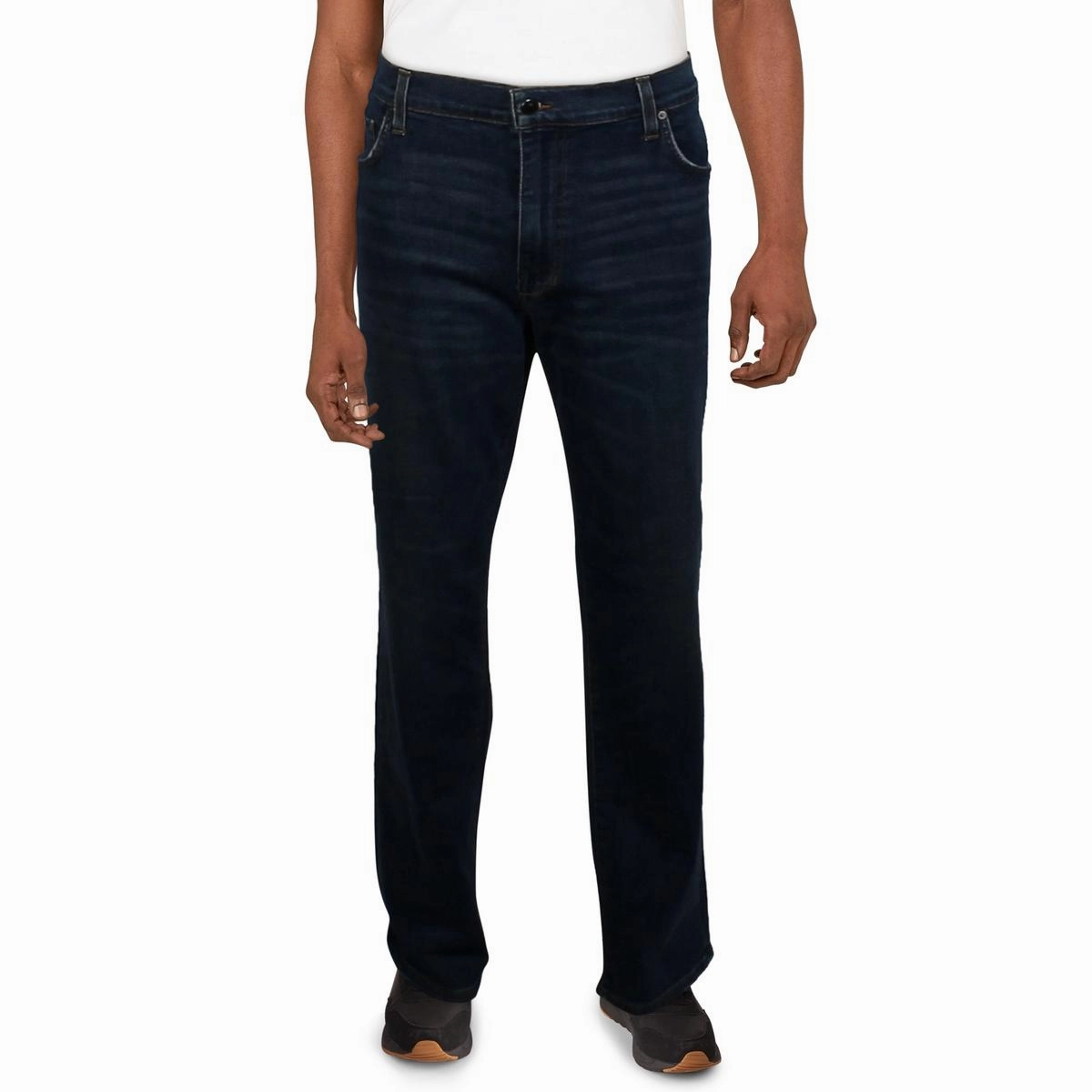 Mens Stretch Denim Straight Leg Jeans