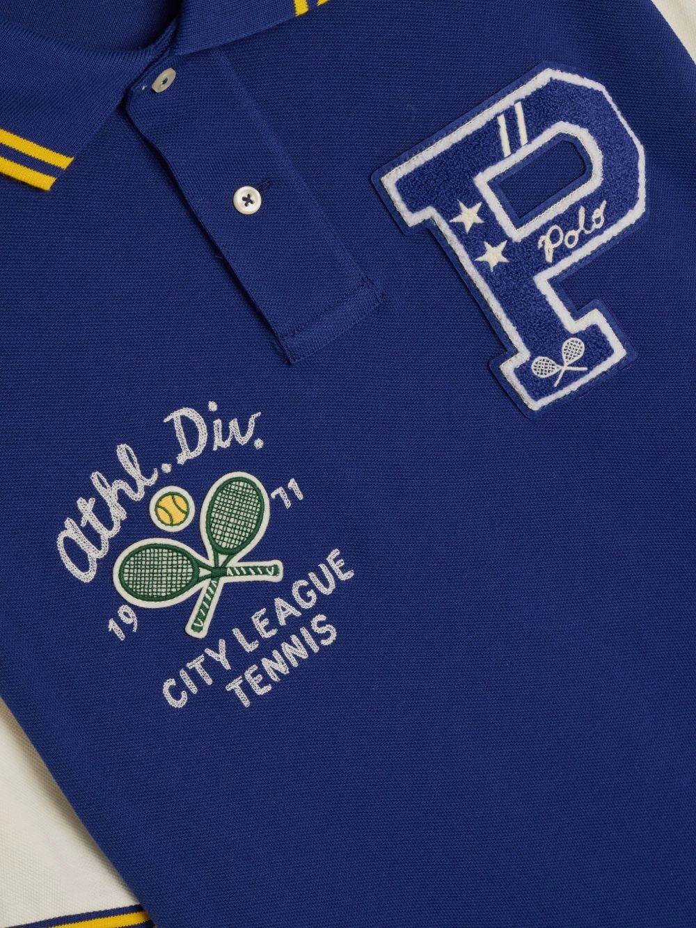 Mesh Varsity Tenis Polo Shirt