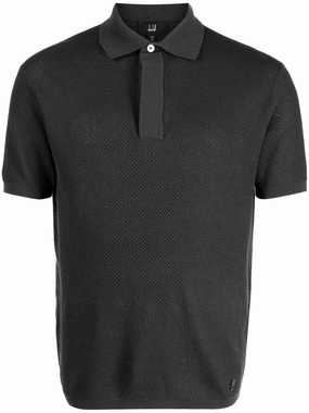 Meshed Cotton Polo Shirt discount mens shirts