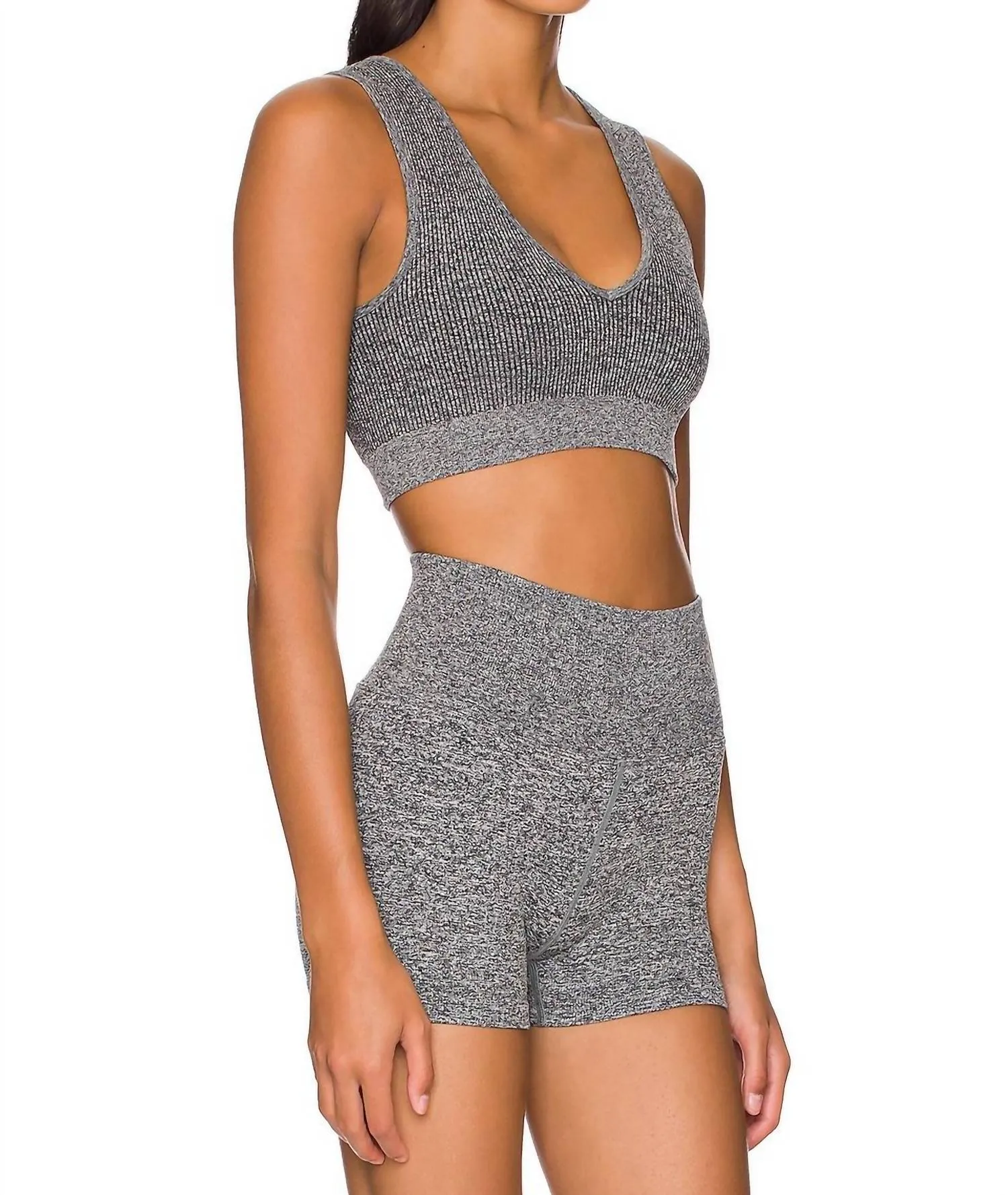 Metta Plunge Brami In Heather Gray