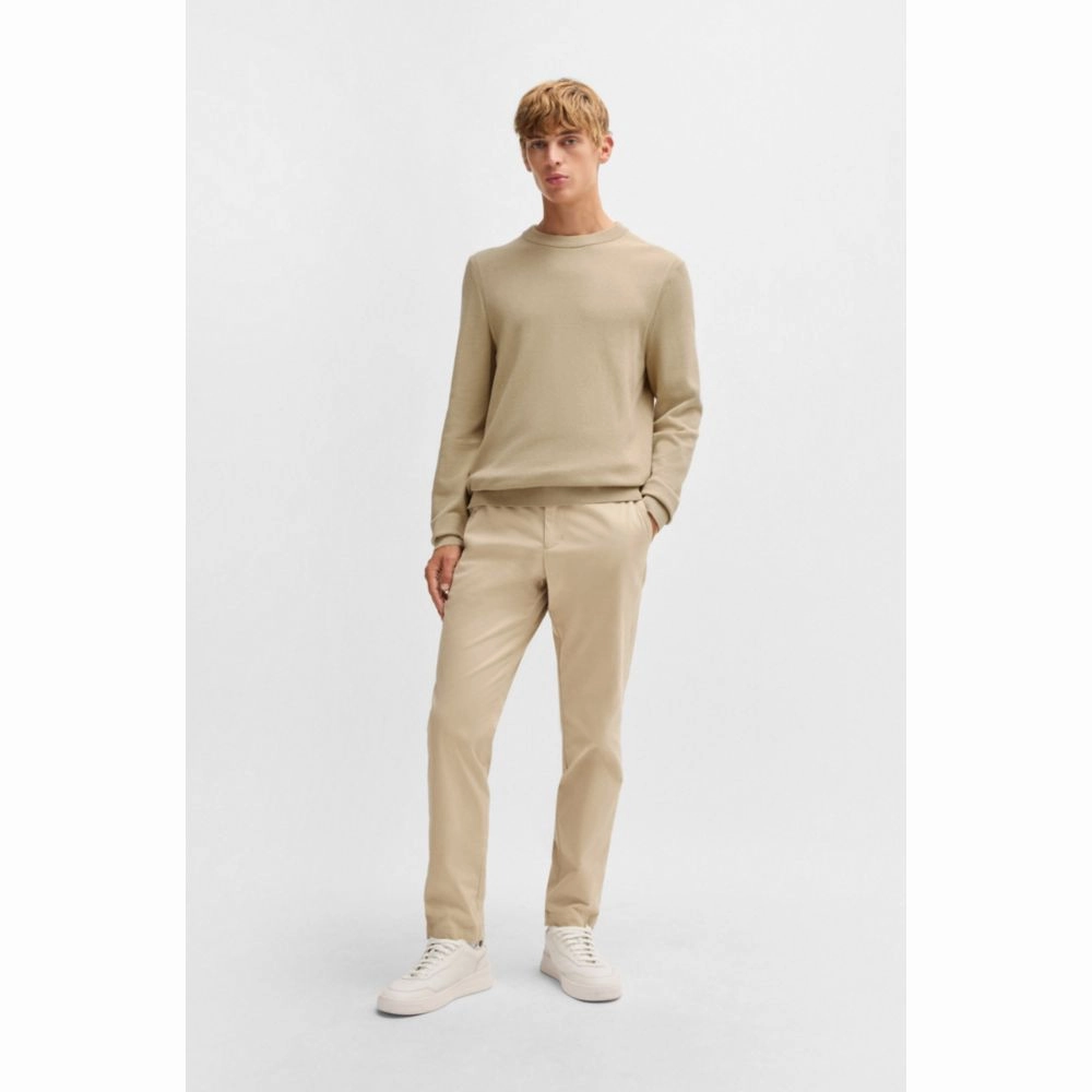 Micro-structured sweater in cotton