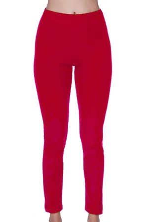 Mid Rise Jegging In Red Activewear Womens - sports bras best price