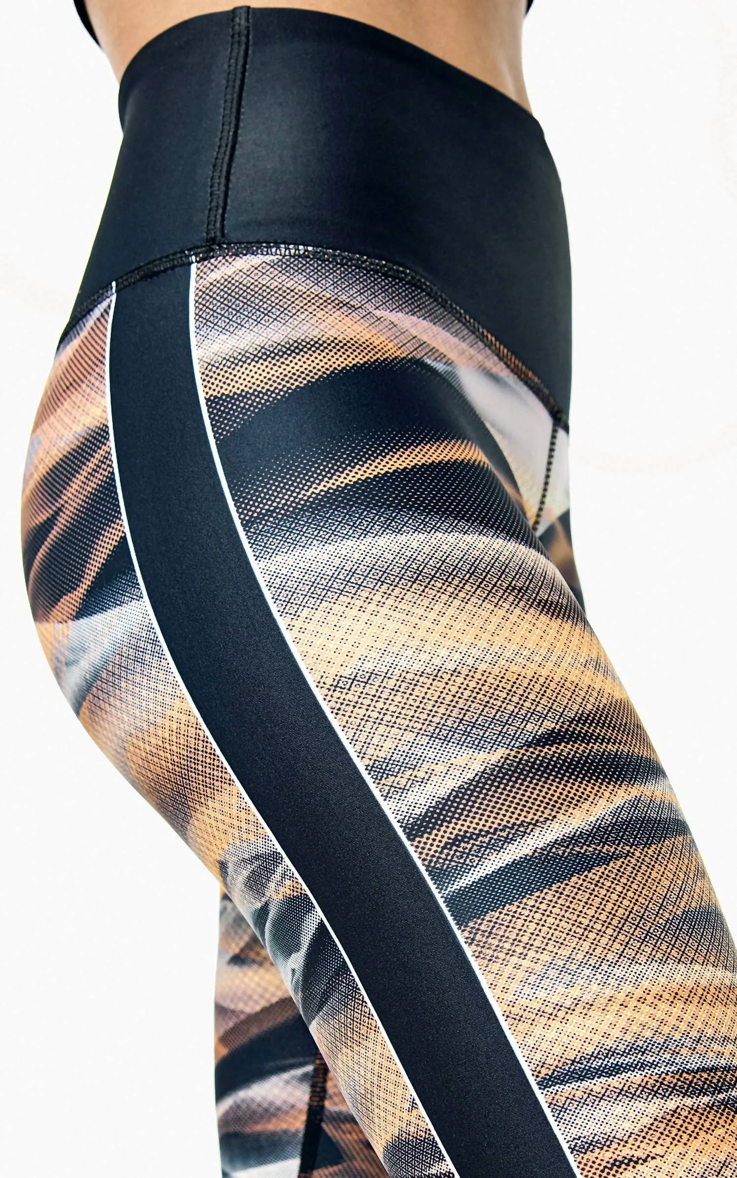 Mid Rise Stretchy Leggings In Multi