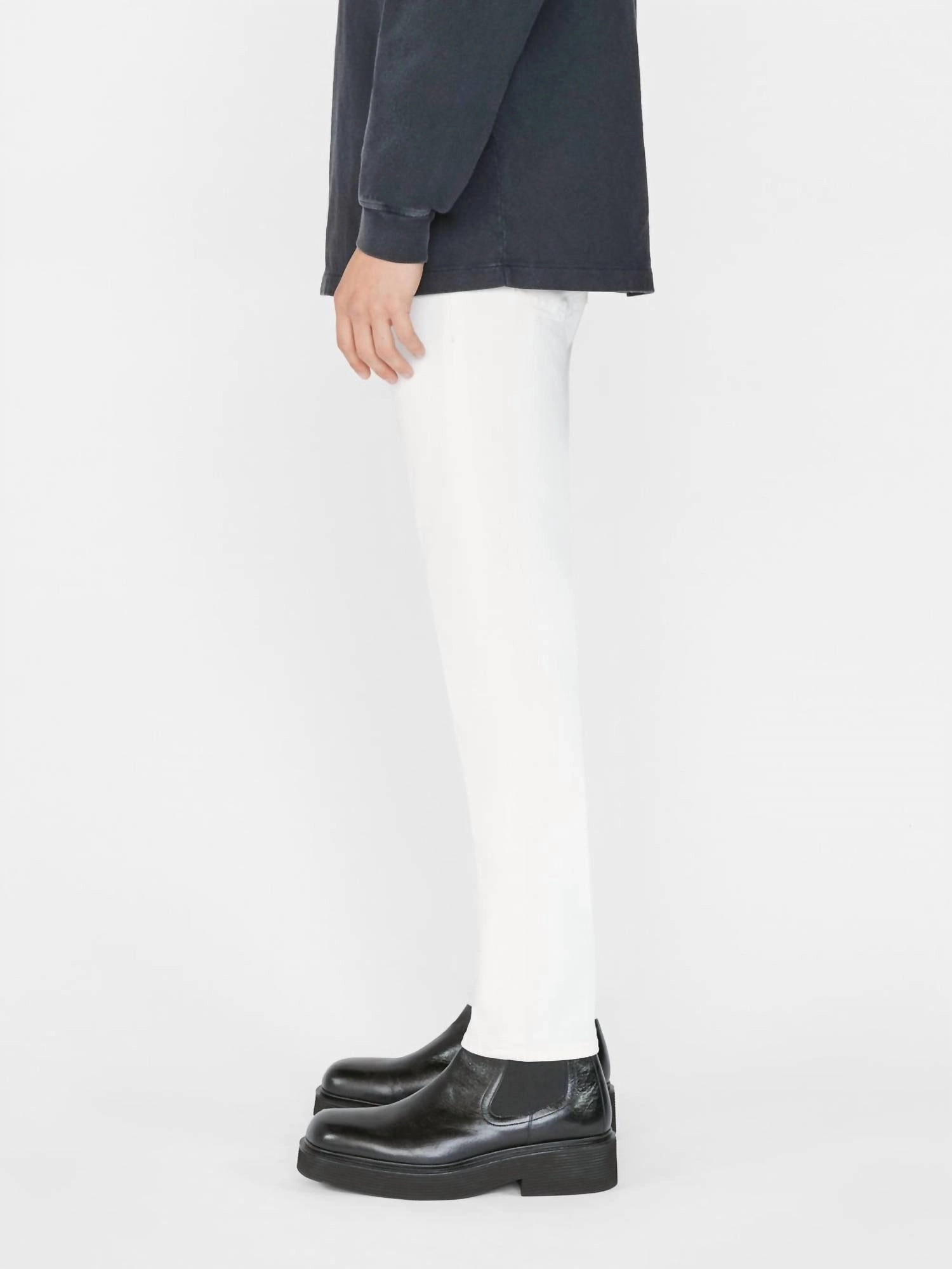Mid Rise Fit Slim Jeans In Whisper White