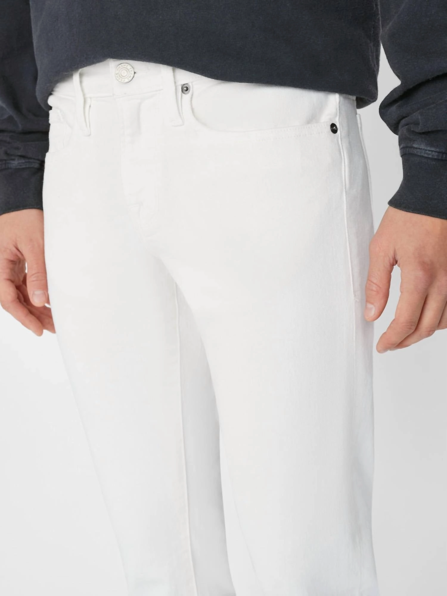 Mid Rise Fit Slim Jeans In Whisper White