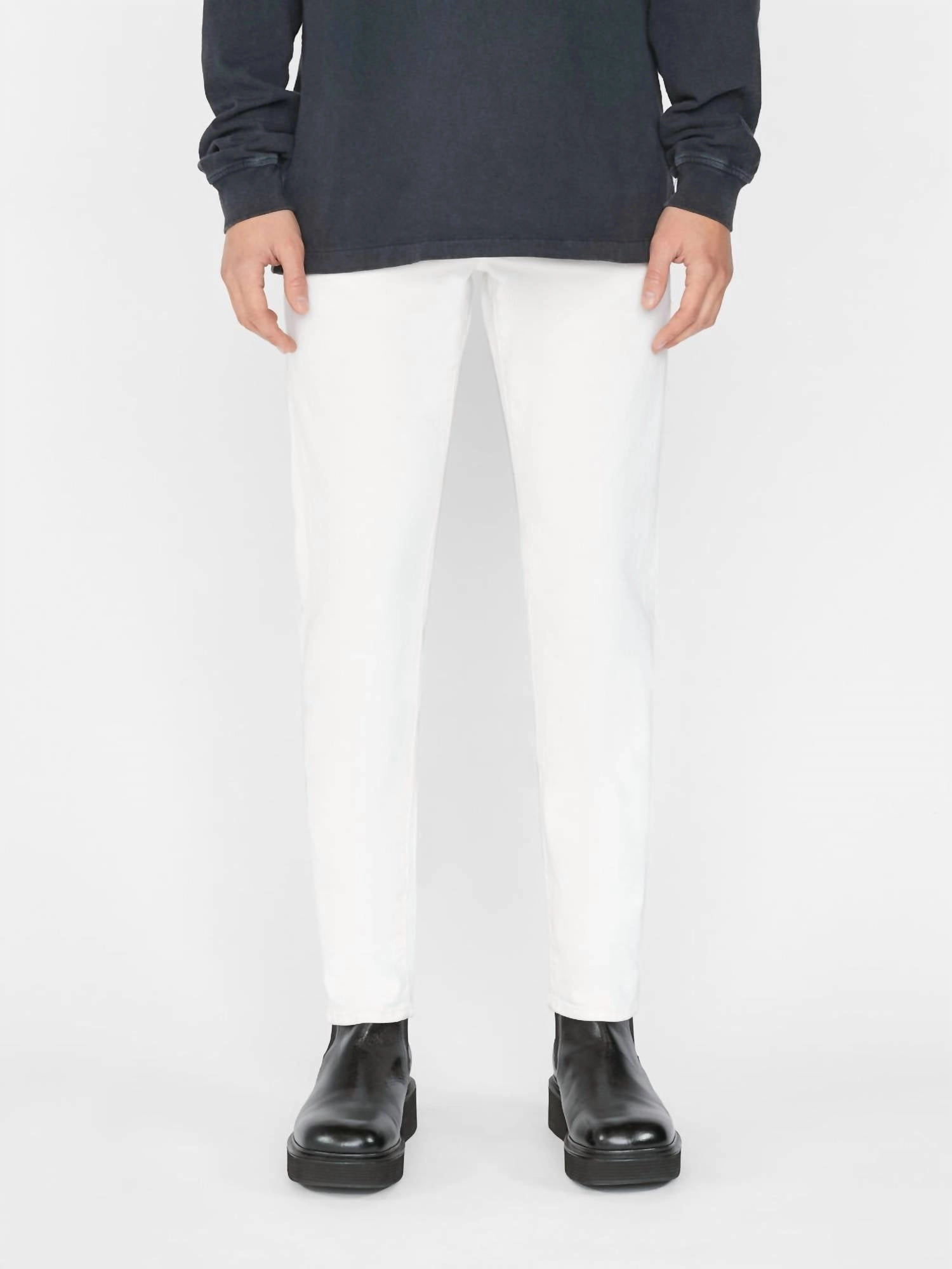 Mid Rise Fit Slim Jeans In Whisper White