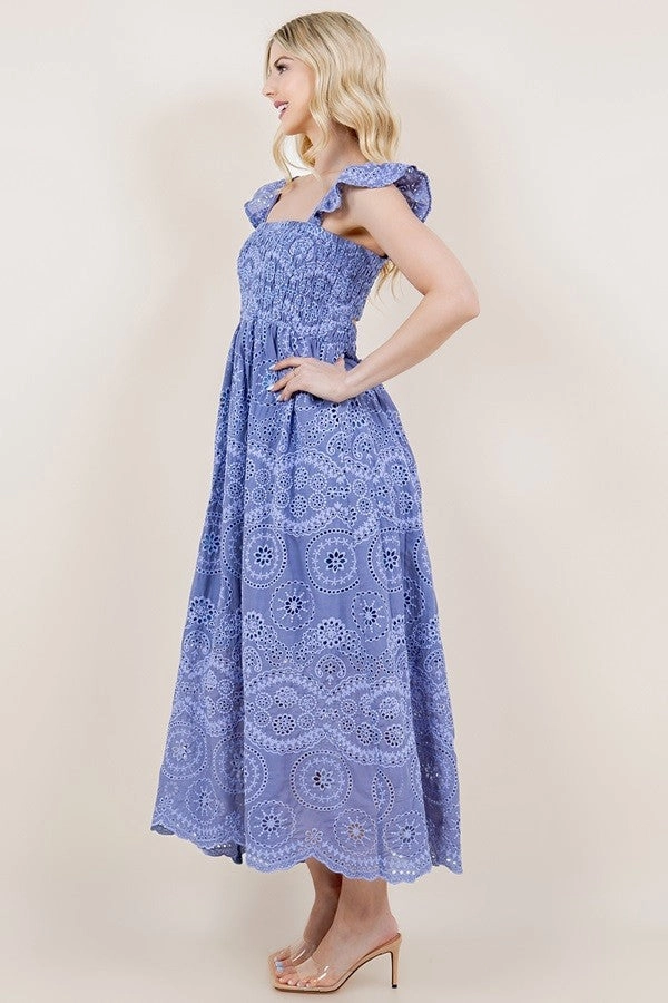 Middleburg Eyelet Midi Dress