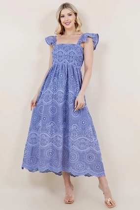 Middleburg Eyelet Midi Dress maxi dresses clearance