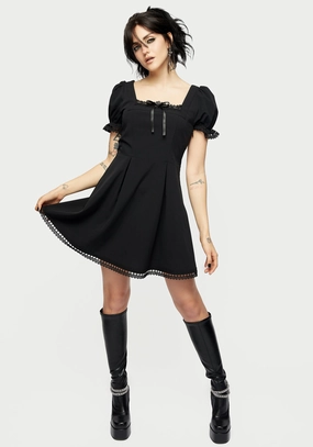 Misery Square Neck Mini Dress Dresses Womens - beach dresses cheap